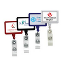 Anti-Microbial Rectangle Badge Reel (Label Only)